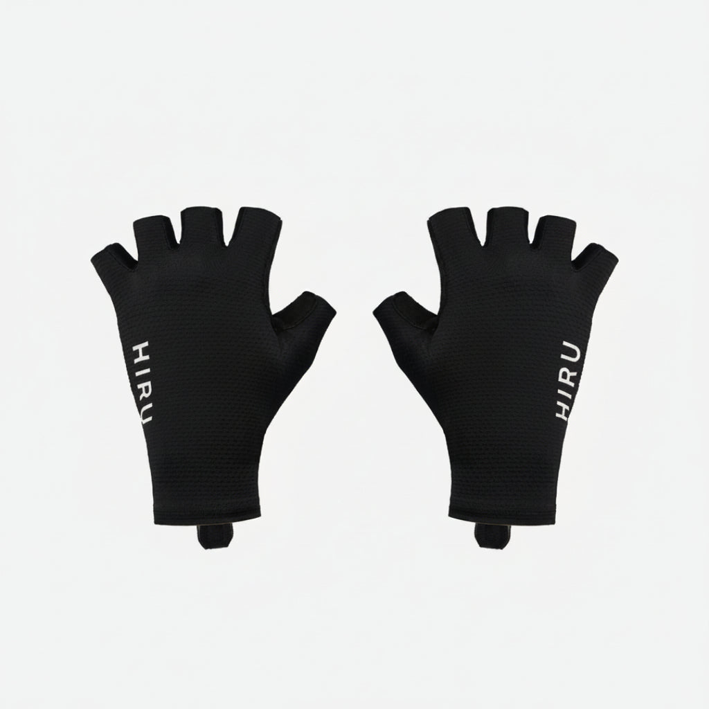 Jip Carbono Guantes cortos Hiru black