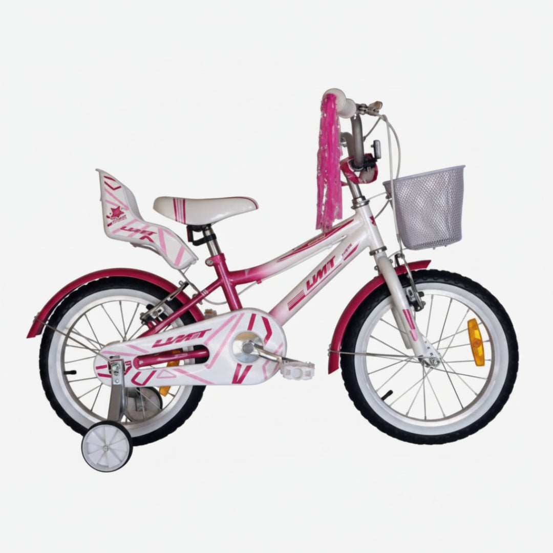 Jip Carbono Bici 16" Diana Blanca-Rosa